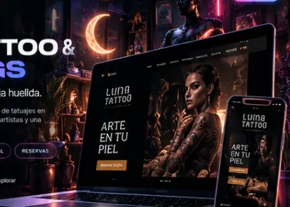 Diseño del proyecto Luna Tattoo & Piercings