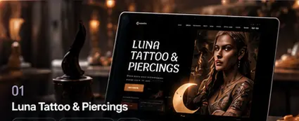 Vista visual del proyecto Luna Tattoo & Piercings